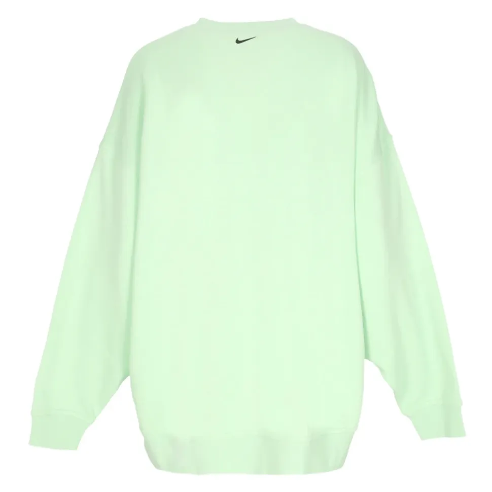 Zielono-Czarny Crewneck Sweatshirt z Logo Swoosh