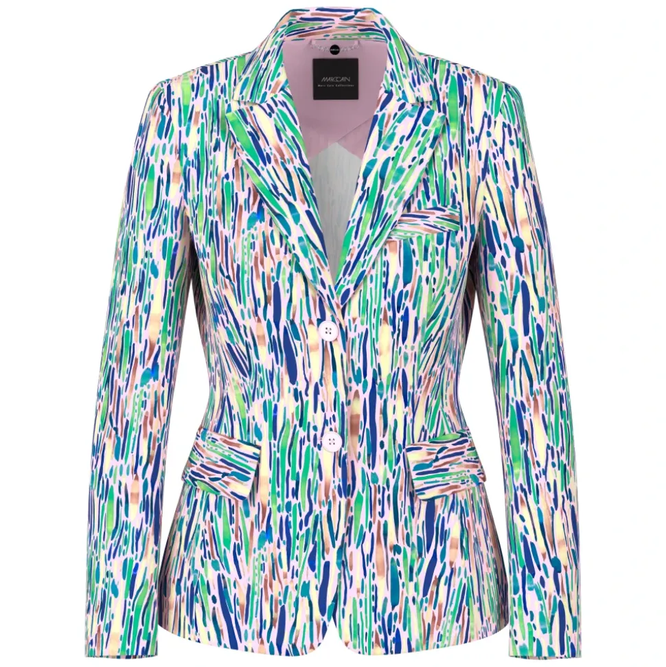 Zweiknopfblazer aus Scubajersey